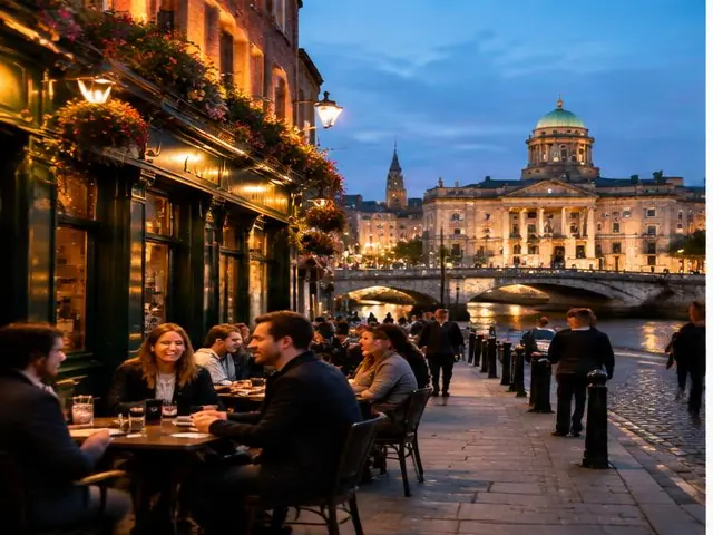 Evening hospitality in central Dublin